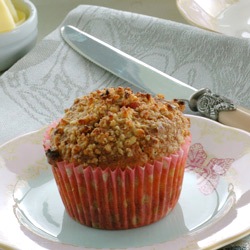 Rhubarb Oat Muffins