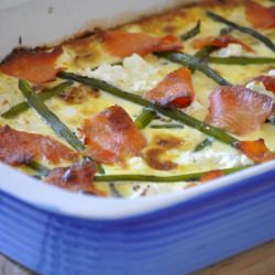 Salmon & Asp Frittata (in Croatian)