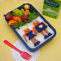 Robots in Love Bento