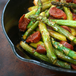 Asparagus with Chorizo