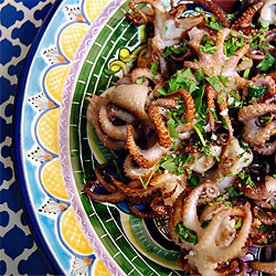 Baby Octopus with Garlic & Parsley