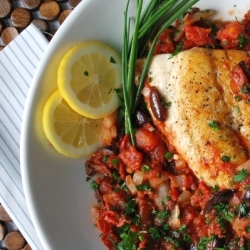 Snapper with a Tomato & Herb Sauce