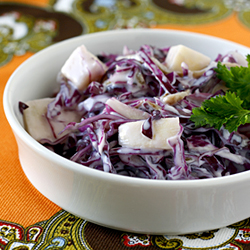 Red Coleslaw + Blue Cheese Dressing