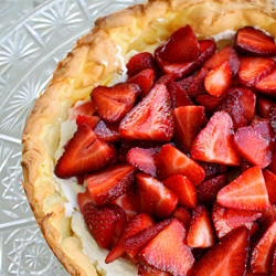 Strawberry Cream Puff Cake