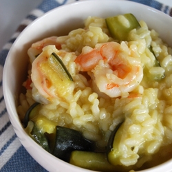 Zucchini and Shrimp Risotto