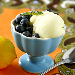 Lemon Sorbet with Ginger