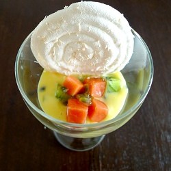 Coconut Meringue Passion Fruit Curd