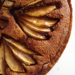 Rhubarb, Pear and Frangipane Tart