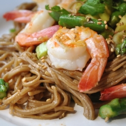 Soba Noodles with Shrimp