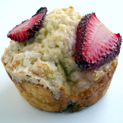 Low Fat Strawberry Muffins