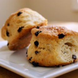 Cream and Yogurt Currant Scones