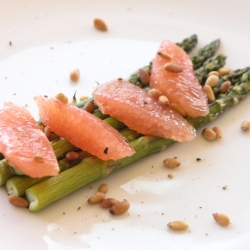 Roasted Asparagus with Grapefruit