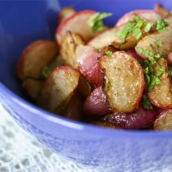 Sauteed Radishes with Mint