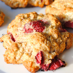 Strawberry Oatmeal Scones