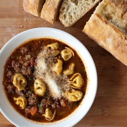 Sausage and Tortellini Soup