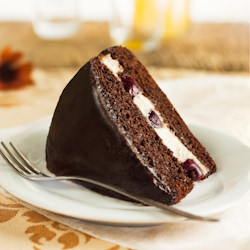 Chocolate Cake with Cherries