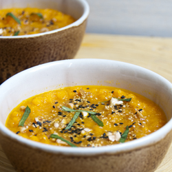 Carrot Soup with Dukkah