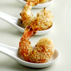 Oven-baked Panko and Coconut Shrimp