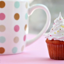 Mini Cupcake with Candied Cherries