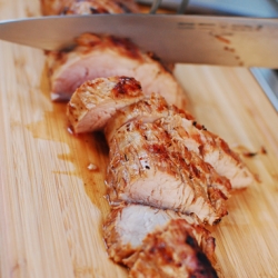 Balsamic-Garlic Crusted Pork Loin