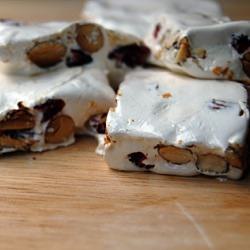 Almond and Cranberry Nougat