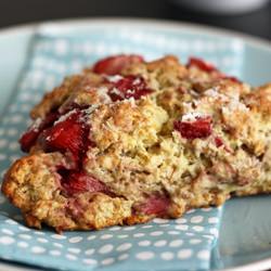 Strawberry Oatmeal Scones