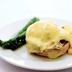 Eggs Benedict with Bearnaise Sauce