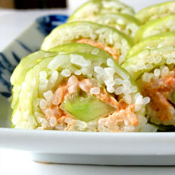 Salmon Cucumber Sushi