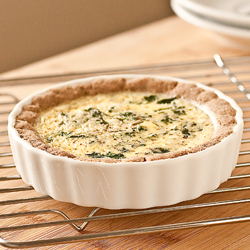 Goat Cheese Spinach Lemon Quiche