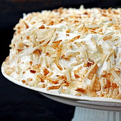 Coconut Cake with Fluffy Icing