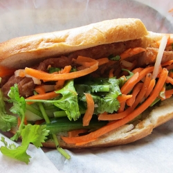 Hanoi Catfish Banh Mi Sandwich