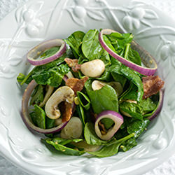 Spinach Salad w/Lime Soy Vinaigrette