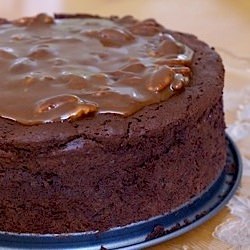 Chocolate Caramel Pecan Cake