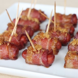 Bacon Wrapped Cocktail Sausages