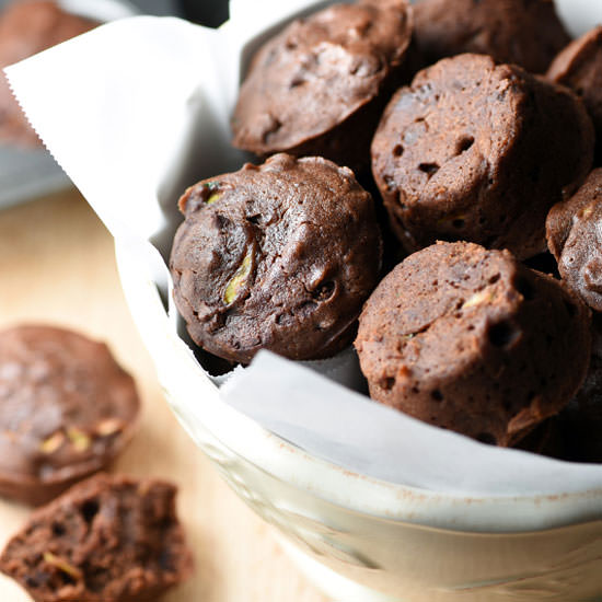 Mini Chocolate Zucchini Cakes