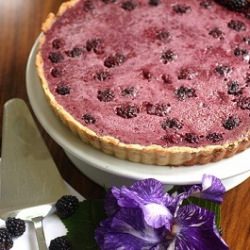 Blackberry Custard Tart