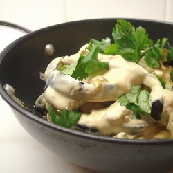 Aubergine in Yoghurt