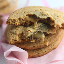 Caramel Surprise P.B. Cookies