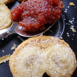 Palmiers with Strawberry Curd