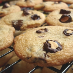 Dark Chocolate Almond Cookies