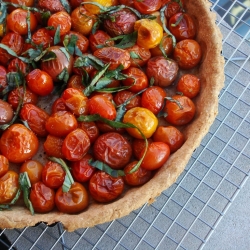 Whole Wheat Cherry Tomato Tart