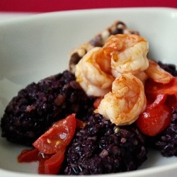 Black Rice Seafood Risotto