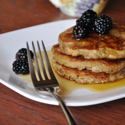 Savory Pear & Buckwheat Pancakes