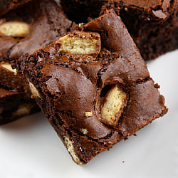 Twix Bar Brownies