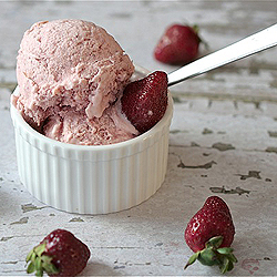 Strawberry Rhubharb Ice-cream