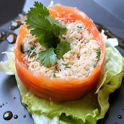 Salmon and Crab Roll