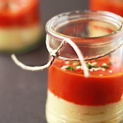 Potato and Red Pepper Mousse