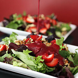 Raspberry POM Walnut Vinaigrette