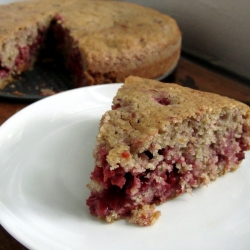 Raspberry Olive Oil Cake