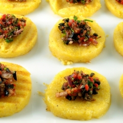 Grilled Polenta with Salsa